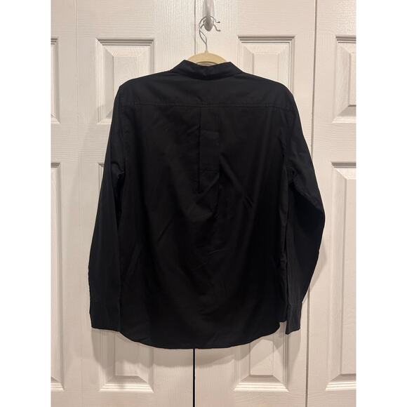 EVERLANE THE MUST-HAVE SHIRT IN SILKY COTTON Black Size 6 NWT - Picture 5 of 7